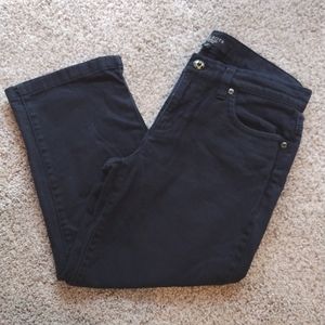 Talbots Petite mid-rise black cropped jeans size 2P